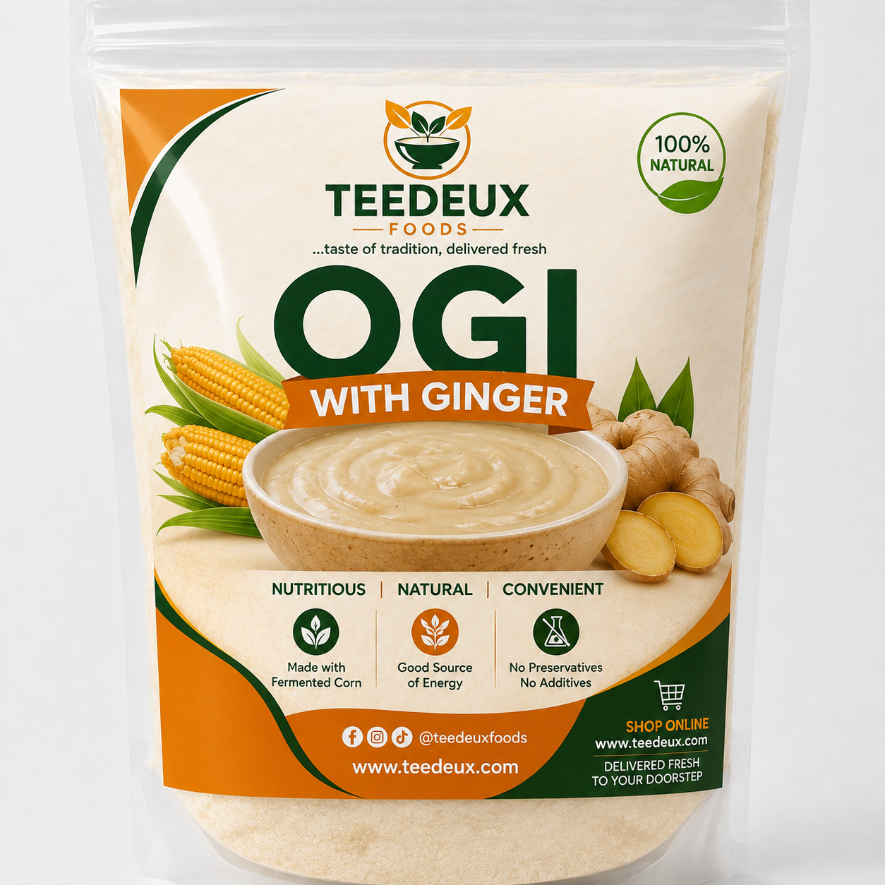 Frozen Ogi with Ginger